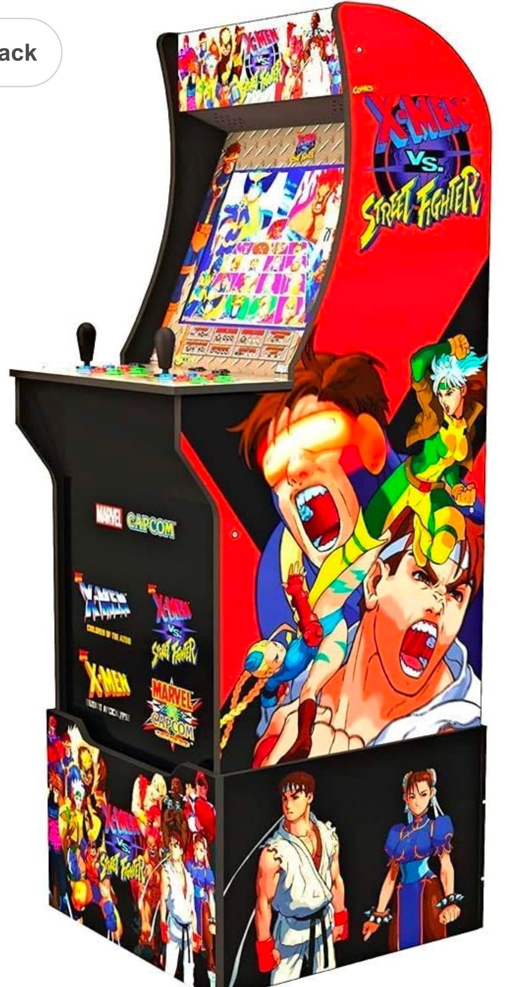 Arcade 1UP X-Men Vs Street Fighter with Custom Riser