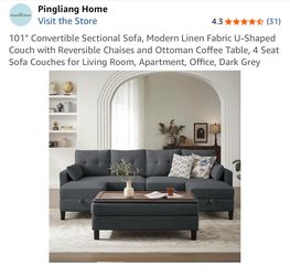 DARK GREY SOFA