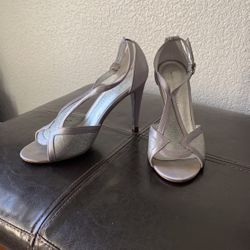 Heels- Silver 3 Inch heel. Size 6.5