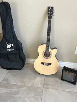 Pyle Guitars Full Size Acoustic Electric Guitar and Amp Kit