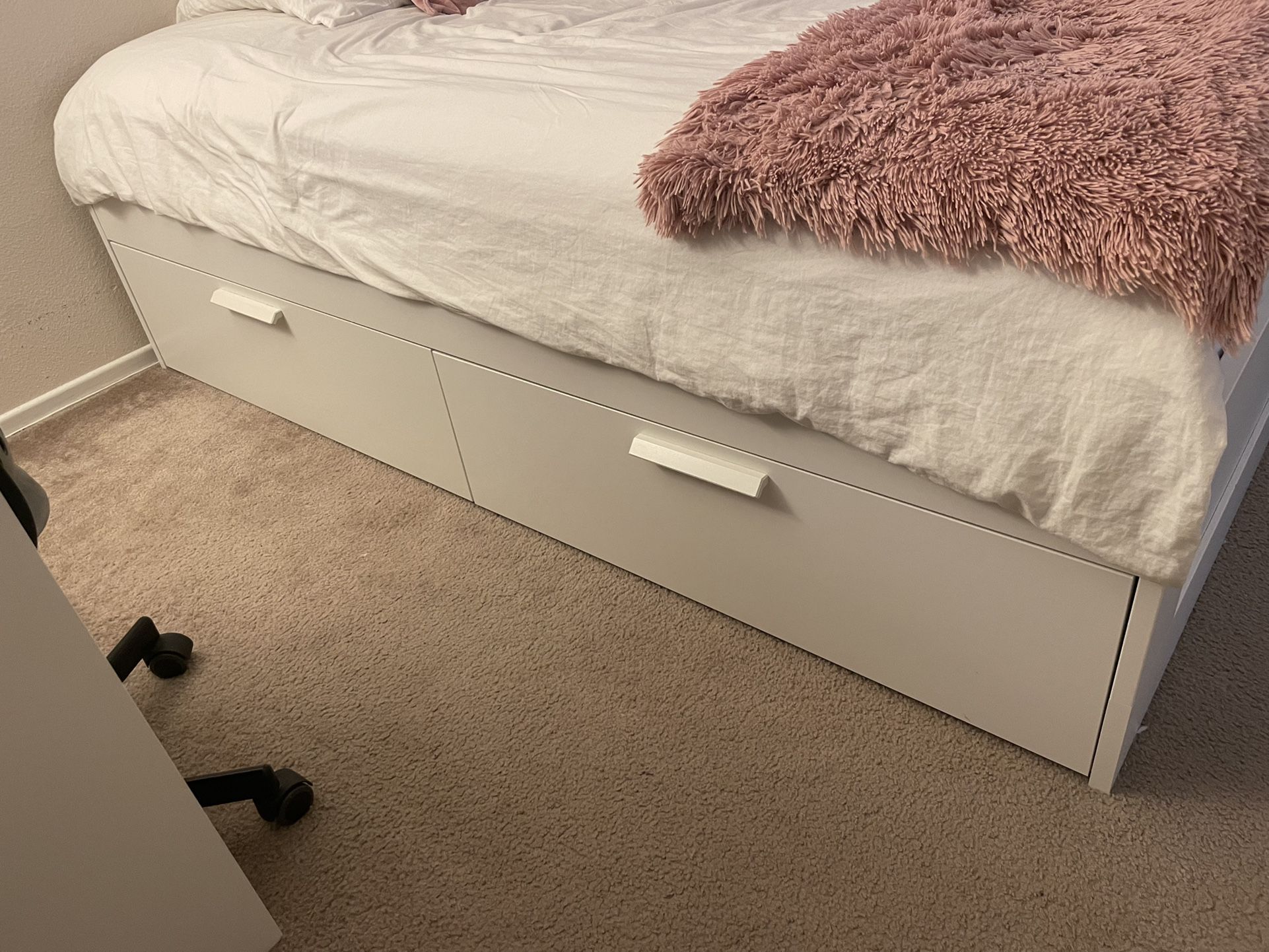 Ikea Brimnes Bed Frame W/ Storage