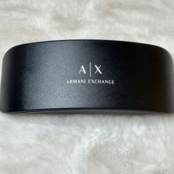 Armani Exchange A|X Black Hard Shell Eyeglass Case
