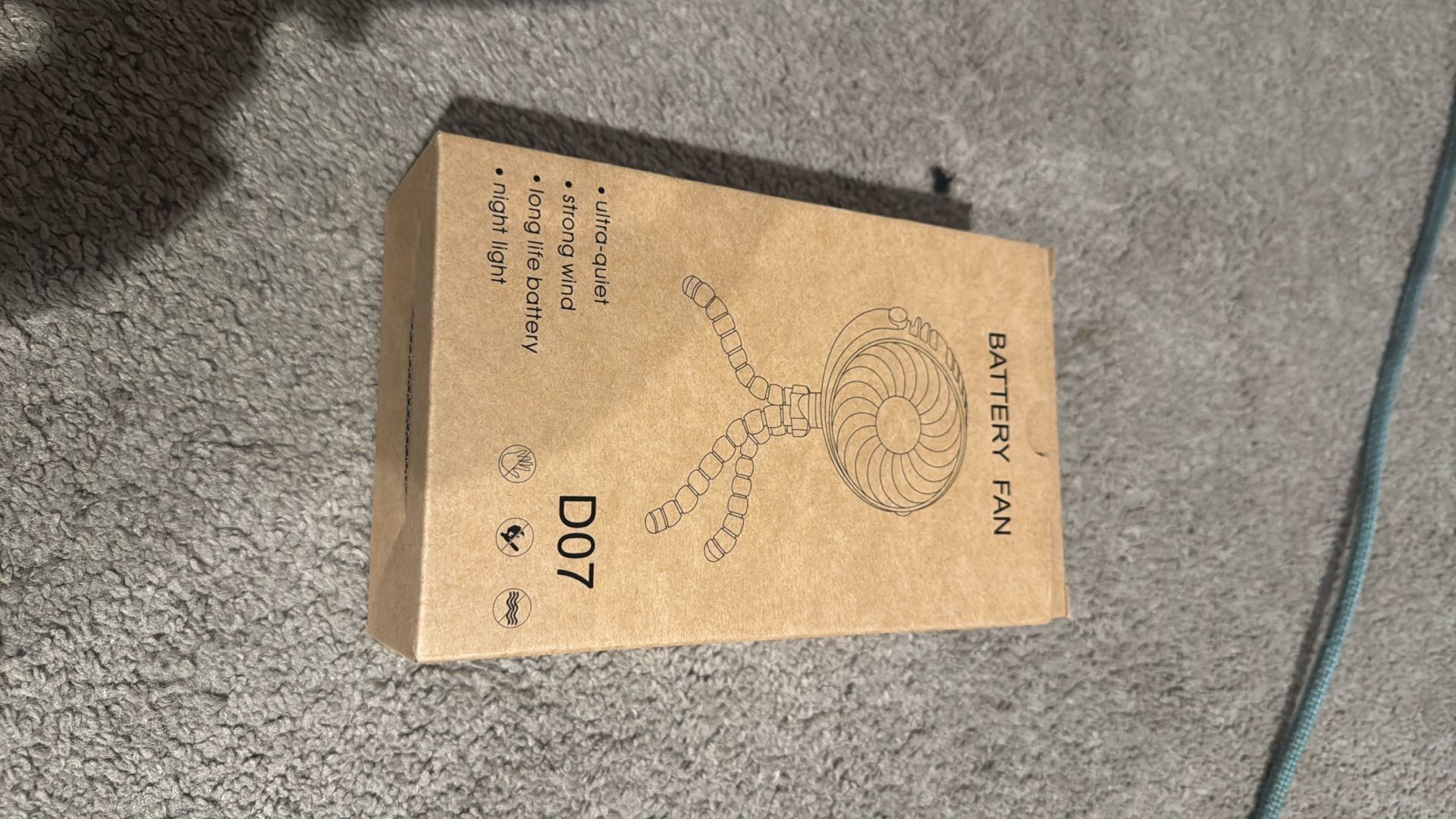 AMACOOL Battery Operated Stroller Fan Flexible Tripod Clip On Fan with 3 Speeds