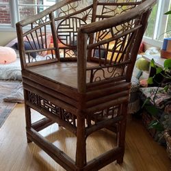 1970’s Brighton Style Tortoise Bamboo Chair