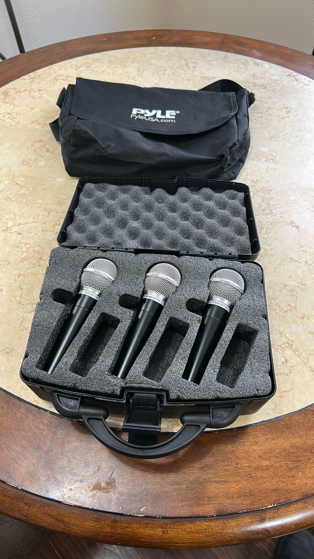 Pyle 3 Piece Professional Dynamic Microphone Kit