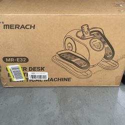 New open box Merach under desk elliptical  Model-E 32 with remote 