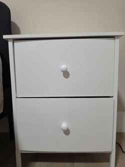 White nightstand
