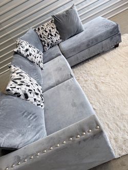 Good nice sofa sectional couch (DELIVERY AVAILABLE)
