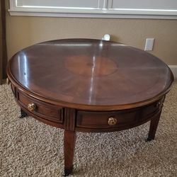 Mahogany Coffee Table With Drawers 