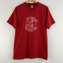 FRUIT OF THE LOOM Vintage 90s Red Single Stitch Pie Festival Pie Town, NM Tee