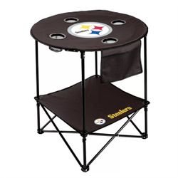 Brand New Logo Brands NFL Steelers Tailgate Table