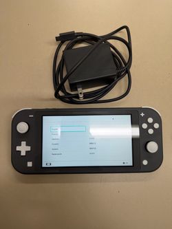 Nintendo Switch Lite Gray + Official Nintendo Charger – Works Great