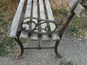 Antique park bench