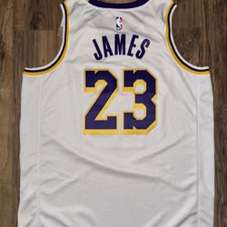 New Men’s Size Large Nike LA Lakers LeBron James Jersey 