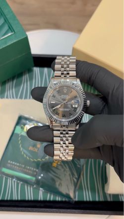 Luxury steel watch