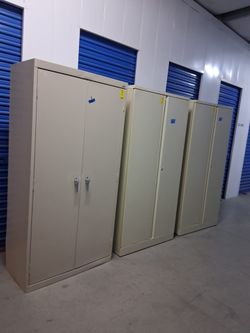 Metal Storage Cabinets – 3 available $250 each