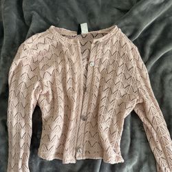 cute cardigan h&m pink