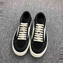 Rick Owens Leather Low Sneakers 3