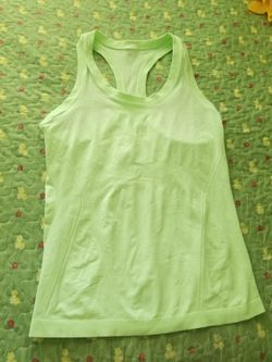 Women's Size Small/Medium Lime Green Athletic Tank Top