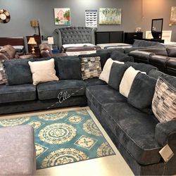Lavernett Charcoal 3-Piece Sectional$10 Down Payment And Financing Available