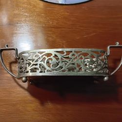        Vintage   Silver Condaments Tray