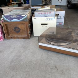  Vinyl record Collection Plus Turntable For Sale