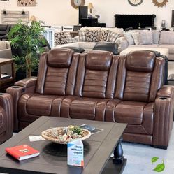 Real Leather Power Reclinings Sofas Couchs and Loveseats Finance and Delivery Available 