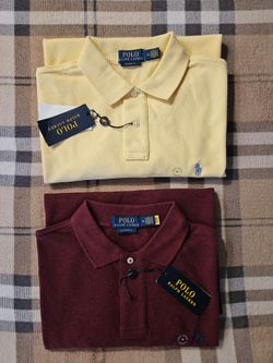 Mens Size M classic fit polo RL shirts  (price for each)