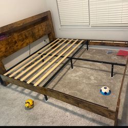 King Size Bed Frame for Sale - $100 Cash