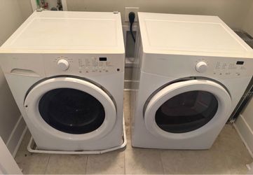 Stacked washer and dryer