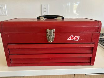 ACE Red Metal Tool Box