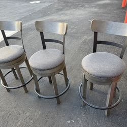Gray Stools (set of 3)