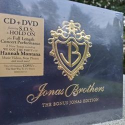 Sealed Unopened Jonas Brothers CD and DVD – The Bonus Jonas Edition