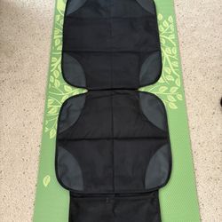 Car Seat Protecter For Child Seat & Dogs With Storage, Non Slip Backing, Thick Padding 