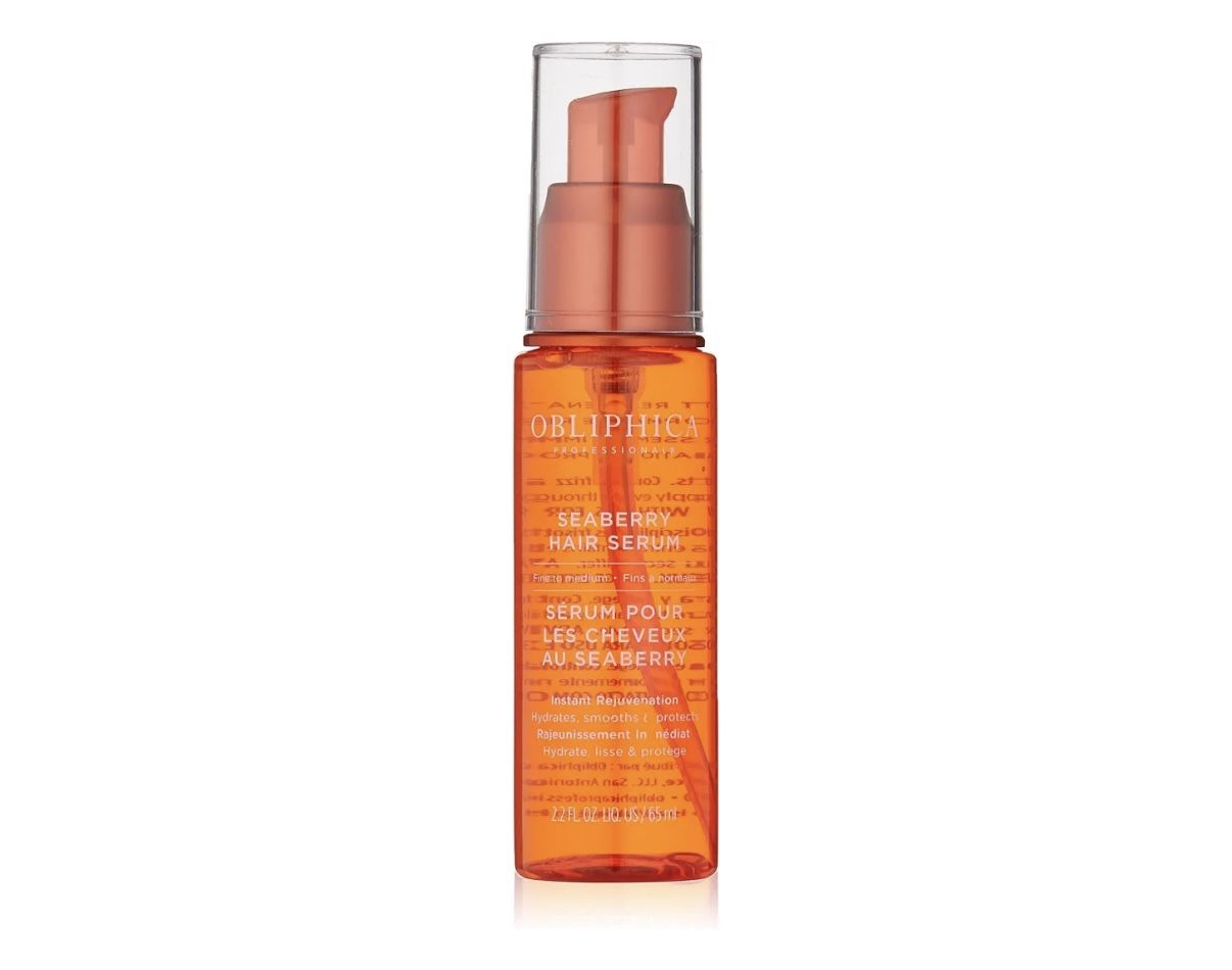 Obliphica Seaberry Leave Hair Serum Vitamins Omegas Frizz Free Nourished 2.2 Oz