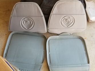 2 grey seat covers for car , suv or mini van