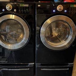 LG TROMM Washer & Dryer Set –  (Black)