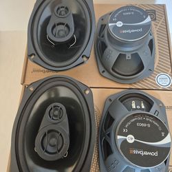 POWERBASS 2 PAIRS 6×9 3 WAY 210 WATTS CAR SPEAKER