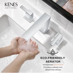 Chrome Bathroom Sink Faucet Set