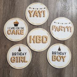 Photobooth Props High Quality 5mm PVC - The Birthday Set