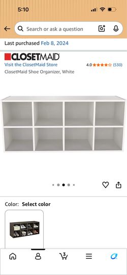 ClosetMaid Shoe Organizer (selling TWO of these)
