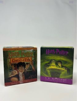 J.K. Rowling Harry Potter Goblet of Fire & Half-Blood Prince Audiobook CD Set