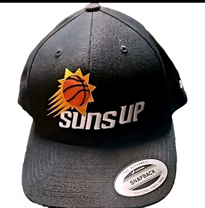 Rare Phx Suns SportTek NBA Black Snapback Hat W/DOS EQUIS XX Logo Embroidered