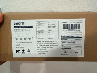 NEW Linkind Smart Wi-Fi LED Light Bulbs 4-Pack (Multicolor + Tunable White)