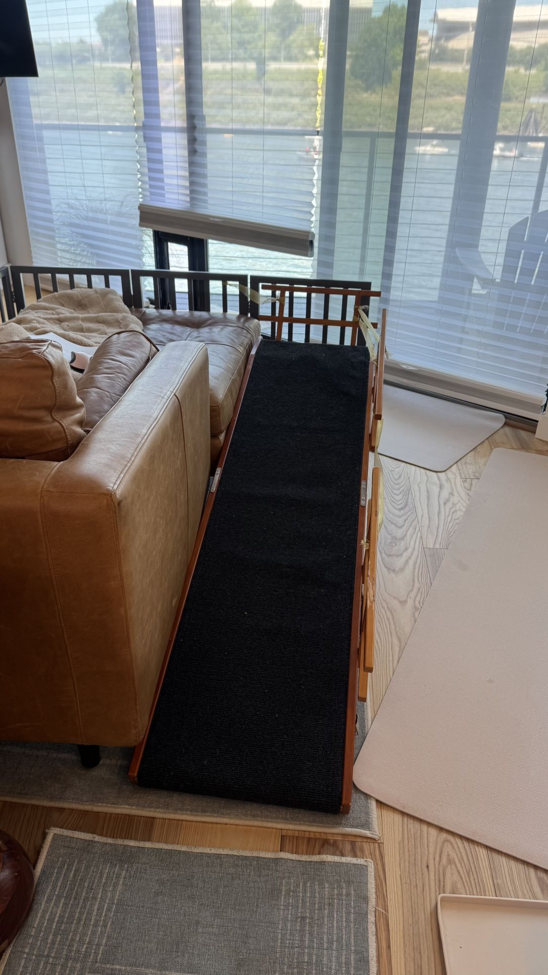 Dog Ramp for Bed - 65" Length, Supports up to 32" great for senior dogs
