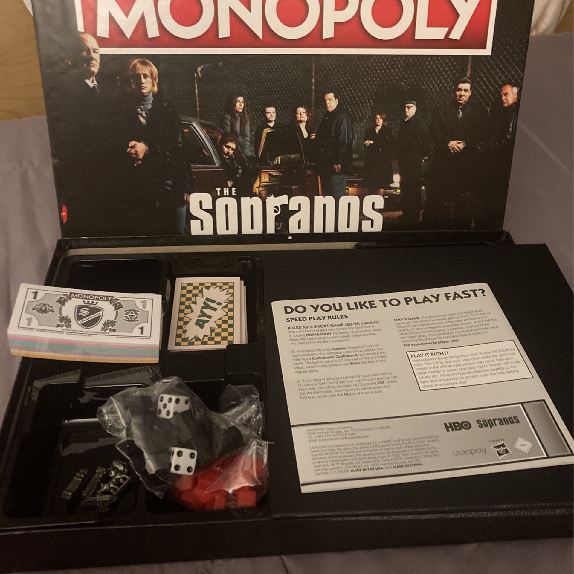 The Sopranos Monopoly Board Game