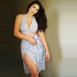 Two Piece Stripe Set