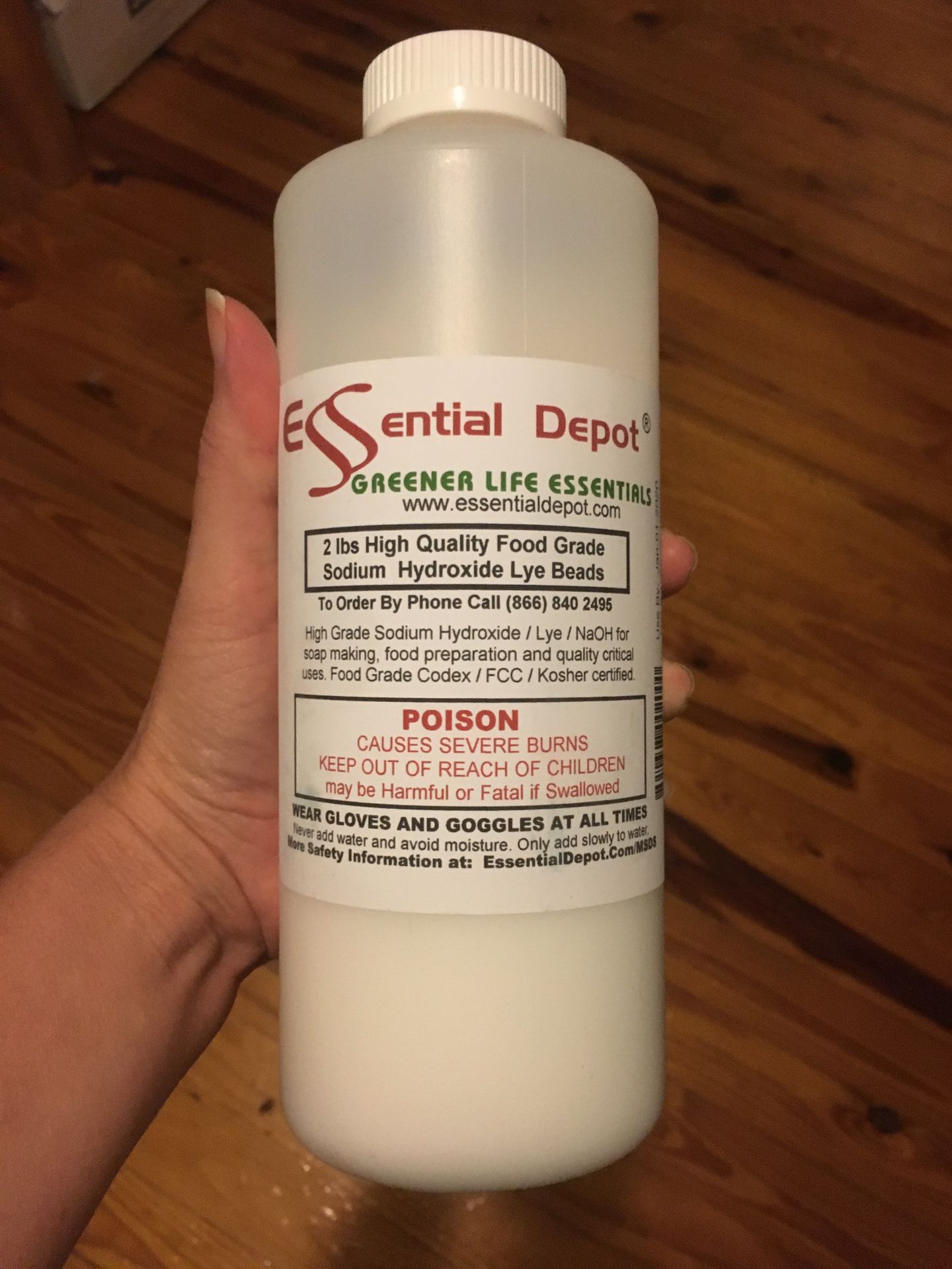 food grade sodium hydroxide lye beads - for soap making for Sale in Palm  Springs, FL - OfferUp