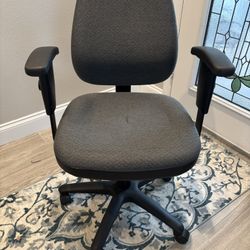 Grey Adjustable Executive Desk Chair