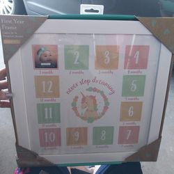 First year picture frame